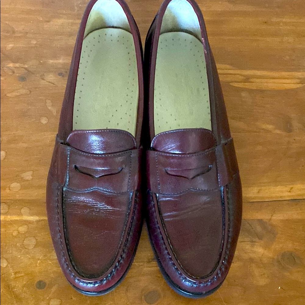 Rockport Classic Burgundy Leather Loafers